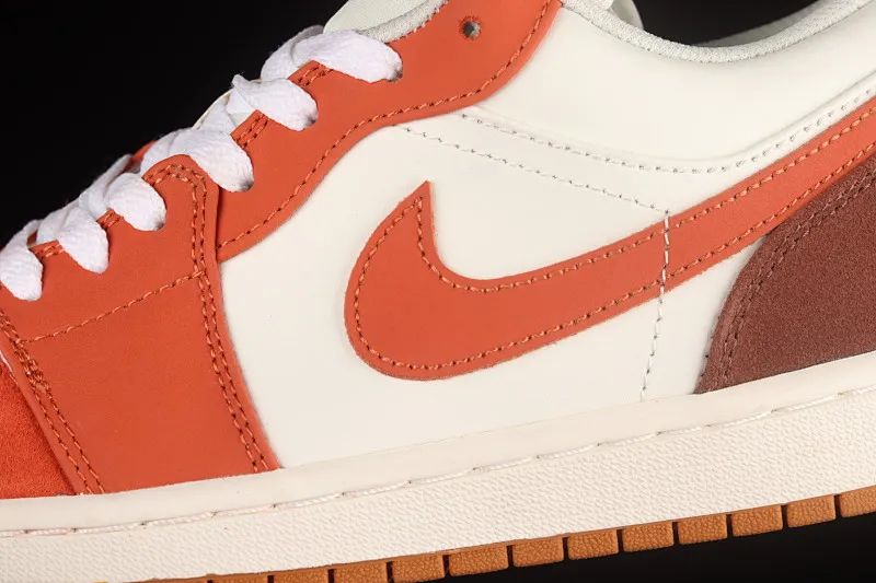 All categories Air Jordan Jordan series basketball shoes Air Jordan 1 Low Air Jordan AJ1 Low AJ1 Joe 1 white orange yellow color low-top cultural leisure sports basketball shoes CV3545-102
